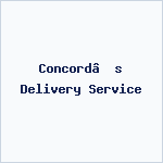 Concord’s Delivery Service