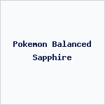 Pokemon Balanced Sapphire