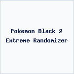 Pokemon Black 2 Extreme Randomizer