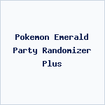 Pokemon Emerald Party Randomizer Plus