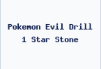 Pokemon Evil Drill 1 Star Stone