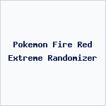 Pokemon Fire Red Extreme Randomizer