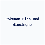 Pokemon Fire Red Missingno