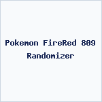 Pokemon FireRed 809 Randomizer