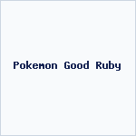 Pokemon Good Ruby