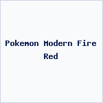 Pokemon Modern Fire Red