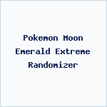 Pokemon Moon Emerald Extreme Randomizer