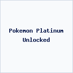 Pokemon Platinum Unlocked
